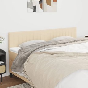 Testiera 2 Pz Crema 80x5x78/88 Cm İn Tessuto /