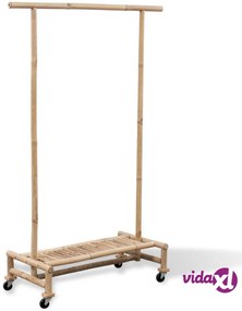vidaXL Supporto Appendiabiti in Legno di Bambù