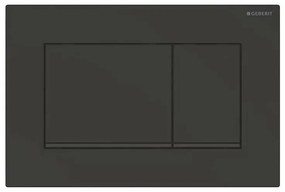 Placca di comando Geberit Sigma30 nero opaco con inserto nero lucido