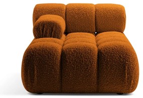 Modulo divano bouclé arancione (angolo sinistro) Bellis - Micadoni Home