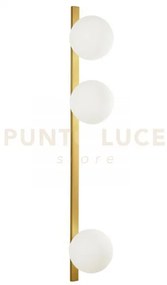 Applique a parete enoire oro 3 luci attacco e14 14x14x90cm diffusor...