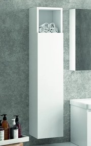Composizione mobili bagno sospesa 100cm composta da mobile colonna specchio e pensile - KAMALU