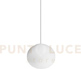 Cotton lampadario sospeso in vetro bianco 1 luce attcco g9 lampadin...