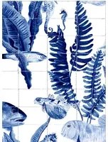 Coordonne Carta da parati Bank of Fish - Tiles