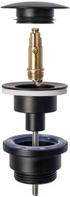 Tappo per lavabo universale klik-klak Rea Old Black