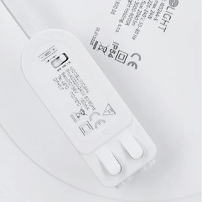 Solight WD244-S - Pannello LED 2 in 1 24W/230V 3000/4000/6000K diam. 30 cm IP54 argento