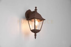 Livenza applique da esterno down 4 lati fusione di alluminio ruggin...