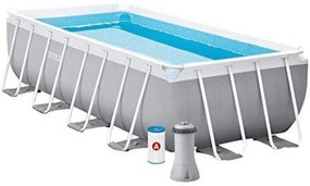 Piscina prism frame rettangolare con telaio portante CM.400x200x100H. Intex 26788