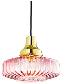 Design by Us - New Wave Optic Lampada A Sospensione Rosa/Oro Design By Us