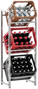Sostegno Per Casse Di Bevande Lennert - Eleganza E Funzionalità Per La Tua Casa / Für 3 Kisten / Edelstahl