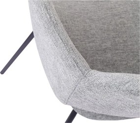 Set di sedie da pranzo grigio chiaro in imbottito 2 pz Rowley – Unique Furniture