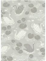 Littlephant Carta da parati Nobel Nymphs - Dusty Aqua