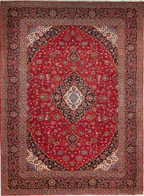 Kashan Tappeto 290 x 400 Rosso (Iran) Annodato A Mano