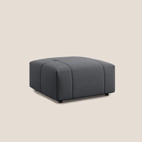 Giotto pouf in morbida microfibra effetto velluto impermeabile idrorepellente T09 grigio
