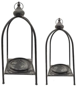 Lanterna in vetro 60 x 23 cm