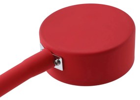 Lindby applique Jyla rosso/nero lente 3.000 K GX53 braccio flessibile