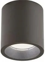 Lampada da soffitto in alluminio pressofuso, diffusore in vetro trasparente, 12W, 1420 lumen, luce calda corten