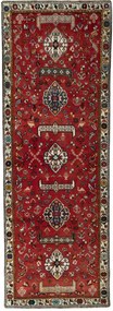 Shiraz Tappeto 300 x 110 Rosso (Iran) Annodato A Mano