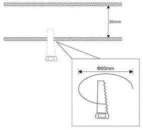 Faretto da incasso a LED per bagno COCO LED/3W/230V IP44 bianco