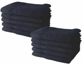 Set di asciugamani TODAY Blu Marino 10 Unità 50 x 90 cm