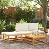 Set Divani da Giardino 4pz con Cuscini Legno Massello di Acacia 3278935