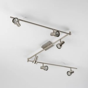 Faretto LED 6xGU10/4,7W/230V cromo opaco