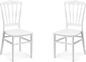 Sedia per interni esterni Bianco - impilabile NAPOLEONE 2 sedie