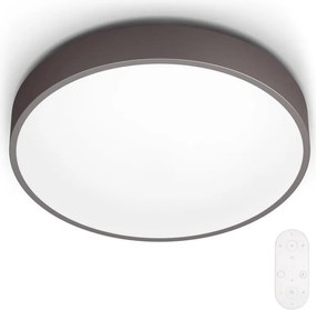 Philips 60262/43/P5 - Plafoniera LED dimmerabile Marrone LED/28W/230V + telecomando incluso
