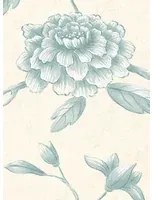 Lewis & Wood Carta da parati Jasper Peony - Aqua