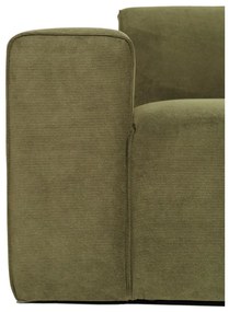 Modulo divano in velluto a coste verde (angolo sinistro) Sting - Scandic