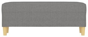 Panca grigio scuro 100x35x41 cm in tessuto