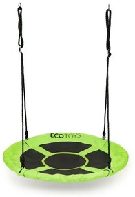 Altalena da giardino a nido di cicogna 100 cm ECOTOYS verde