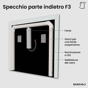 Specchio con luce LED F3