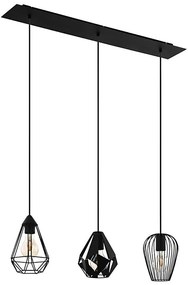 Eglo 43581 - Lampadario su corda DISTAFF 3xE27/40W/230V