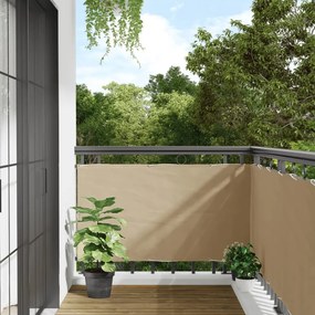 Paravento Balcone Beige 75x500 Cm İn Tessuto Oxford /