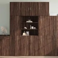 Credenza Rovere Marrone 80x42,5x249 cm in Legno Multistrato 3281363