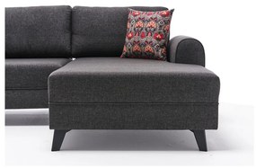 Divano angolare a U antracite Belen - Balcab Home