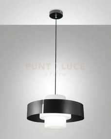 Loto lampadario a sospensione antracite 1 luce attacco e27  in meta...