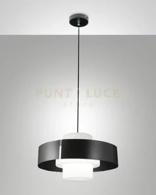 Loto lampadario a sospensione antracite 1 luce attacco e27  in meta...