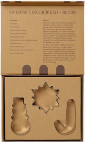 Set di 3 tagliabiscotti in acciaio inossidabile Classic