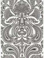 Malabar - Designtapete von Cole and Son - Offwhite/ Schwarz