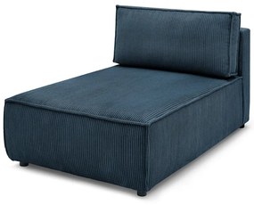 Modulo divano in velluto a coste variabile blu scuro Nihad modular - Bobochic Paris
