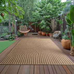 Tappeto da interno ed esterno marrone 80x150 cm Timber 1401 – Ayyildiz Carpets