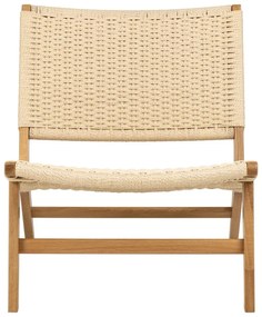 Poltrona con intreccio in colore naturale Carson - Actona