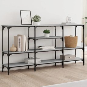Tavolo Consolle Grigio Sonoma 160x29x80 Cm İn Legno Multistrato /