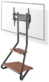 Nedis TVSM6200BK - Supporto da pavimento per TV 37-75" nero/marrone
