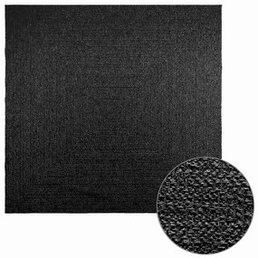 Tappeto Zızur Antracite 240x240 Cm Aspetto Iuta Interni Esterni /