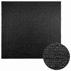 Tappeto Zızur Antracite 240x240 Cm Aspetto Iuta Interni Esterni /