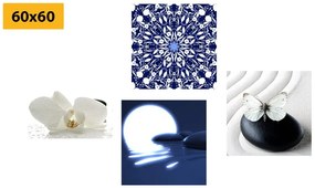 Set di quadri – Feng Shui in bianco e blu