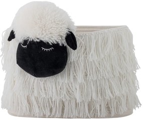 Cesta per giochi da bambino bianca in tessuto 40x25x30 cm Dolly – Bloomingville Mini